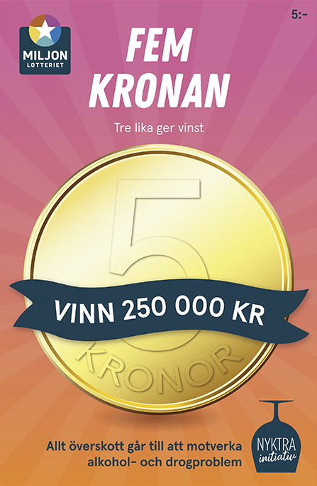 Miljonlotteriets skraplott Femkronan