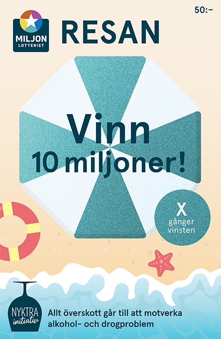 Miljonlotteriets skraplott Resan 2022
