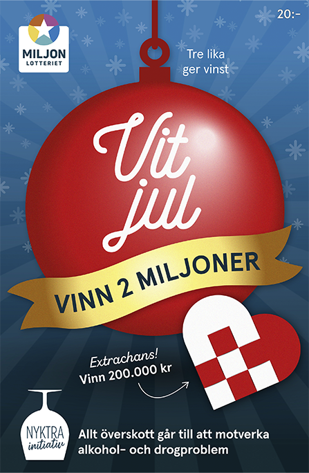 Miljonlotteriets skraplott Vit Jul