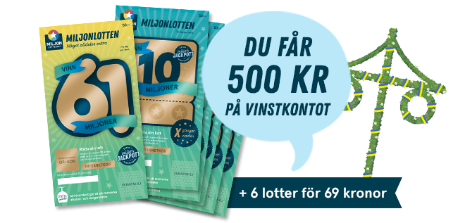 Midsommarerbjudande på Miljonlotten