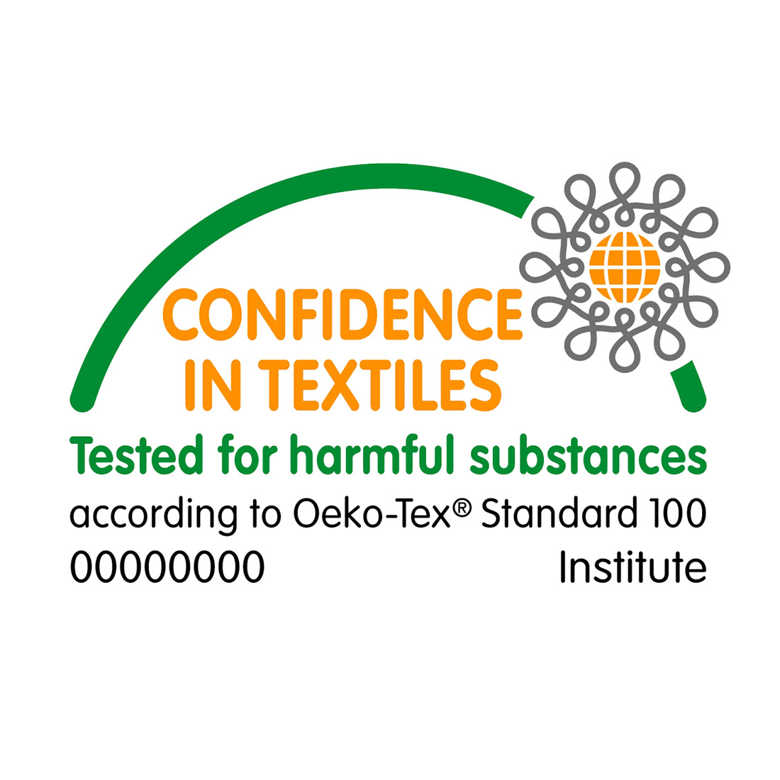 Logga hållbarhet Trygg textil Öko-Tex