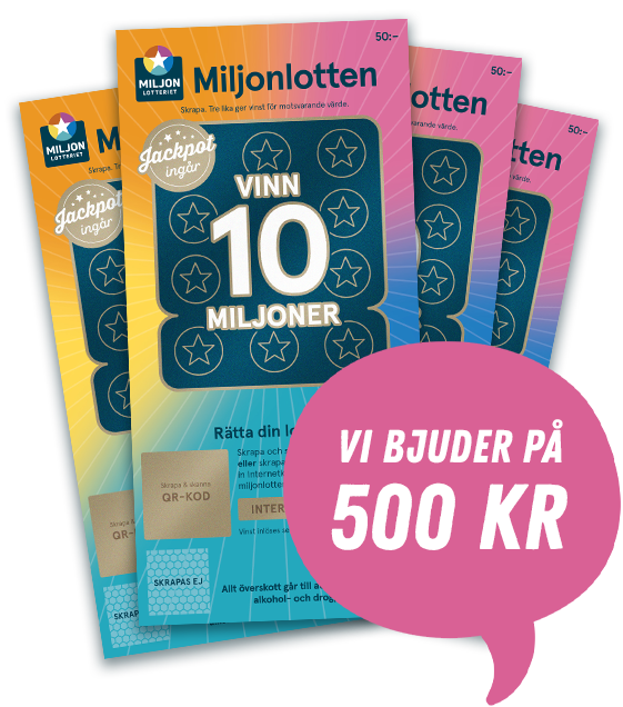 Miljonlotten kampanj 500 kr