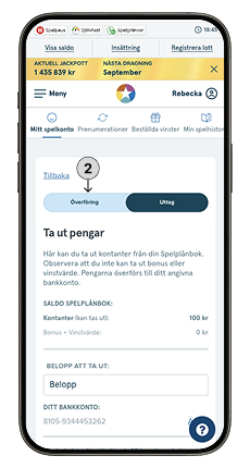 Klicka på Överföring