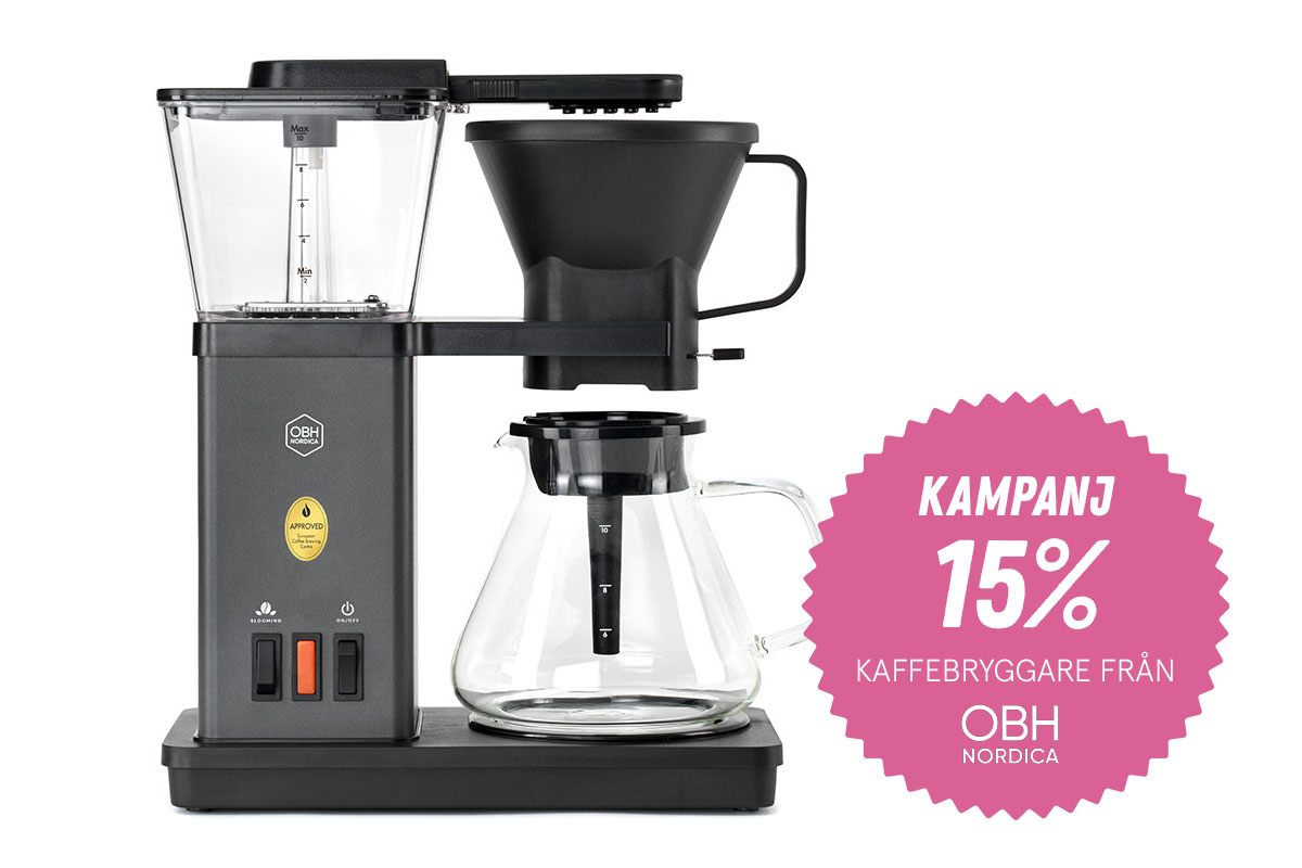 Miljonlotteriet vinster kaffebryggare