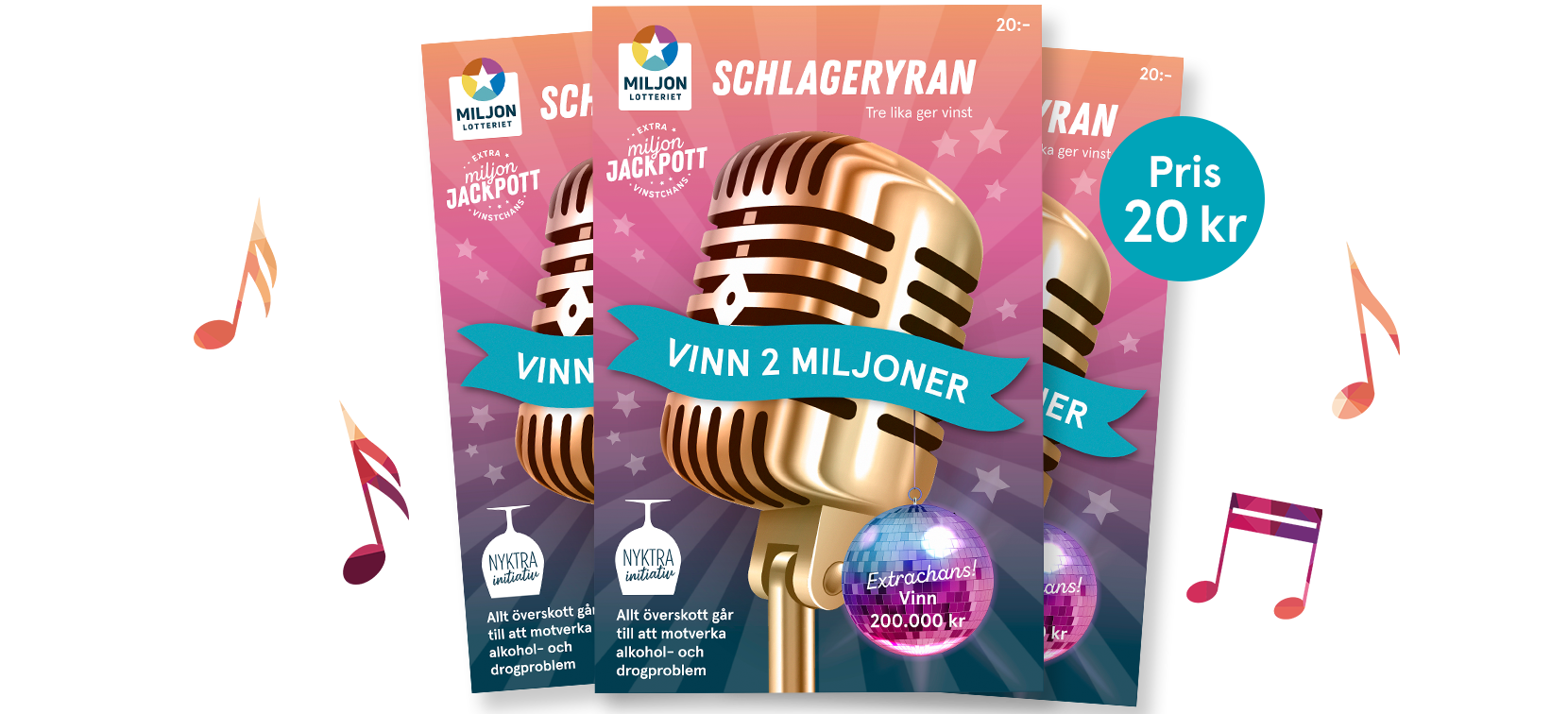 Miljonlotteriet lotter schlageryra