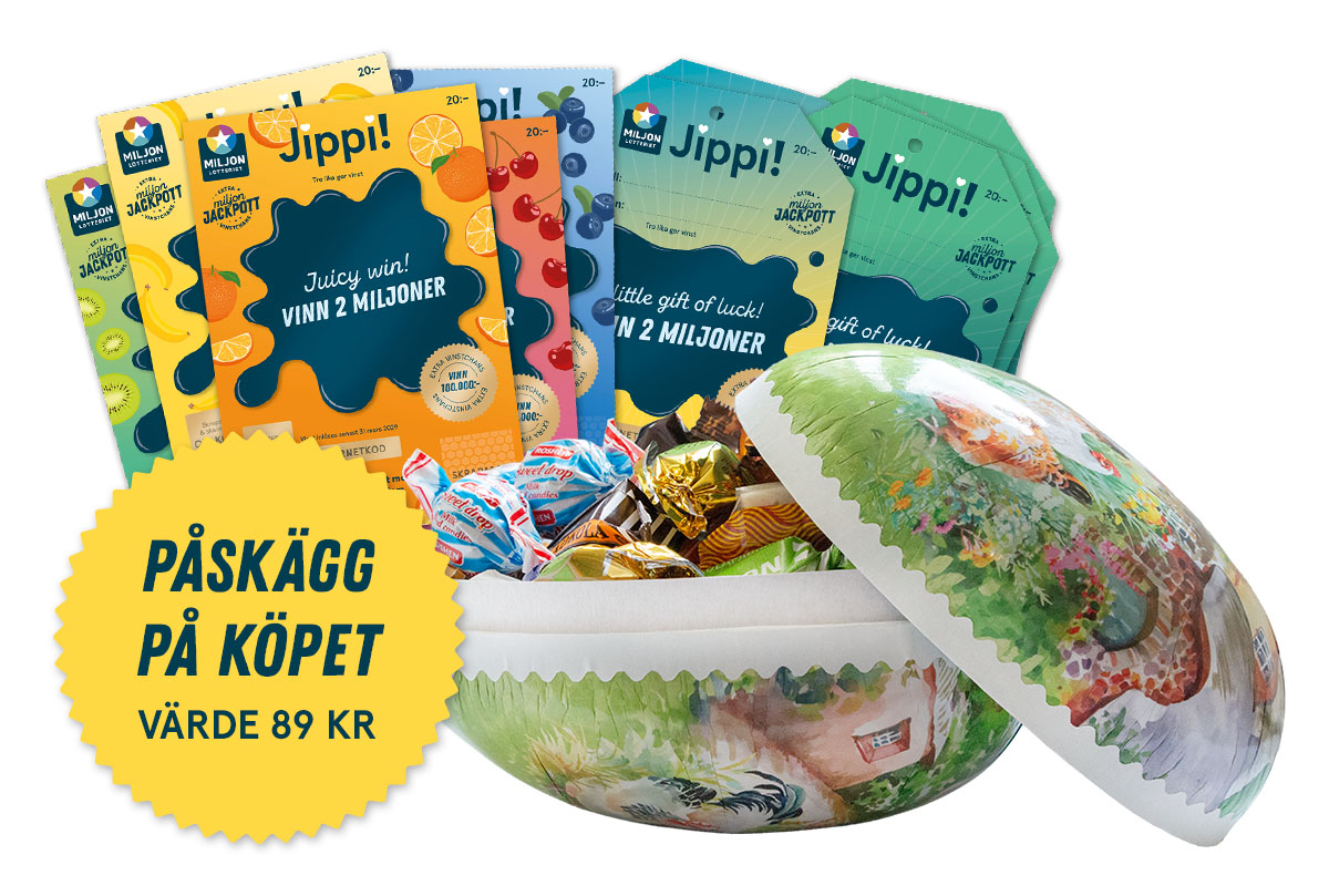Miljonlotteriet vinster påskägg lotter