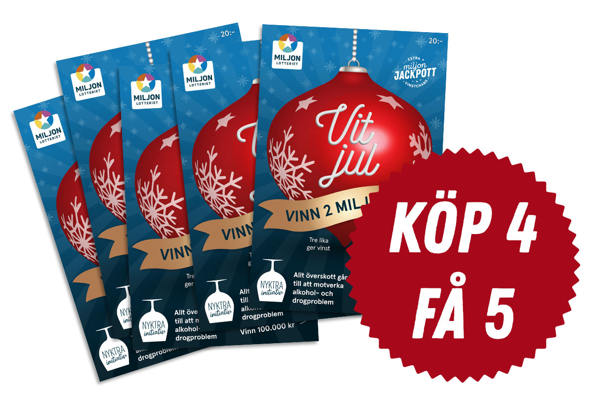 Miljonlotteriet vit jul onlinelott