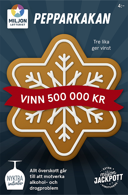 Miljonlotteriet Lott Pepparkakan