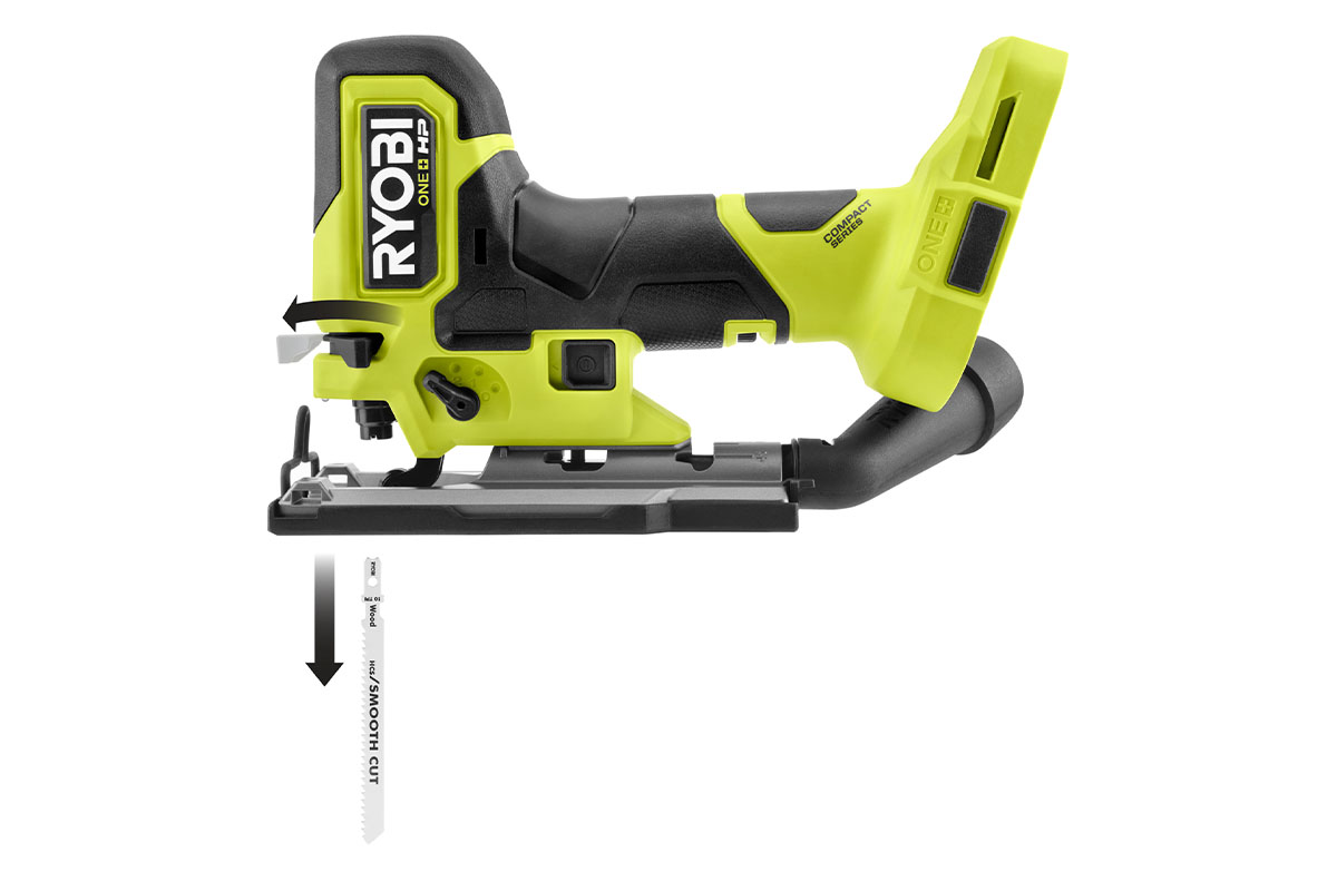 Hos Miljonlotteriet kan du vinna en sticksåg 18V ONE+HP från Ryobi.