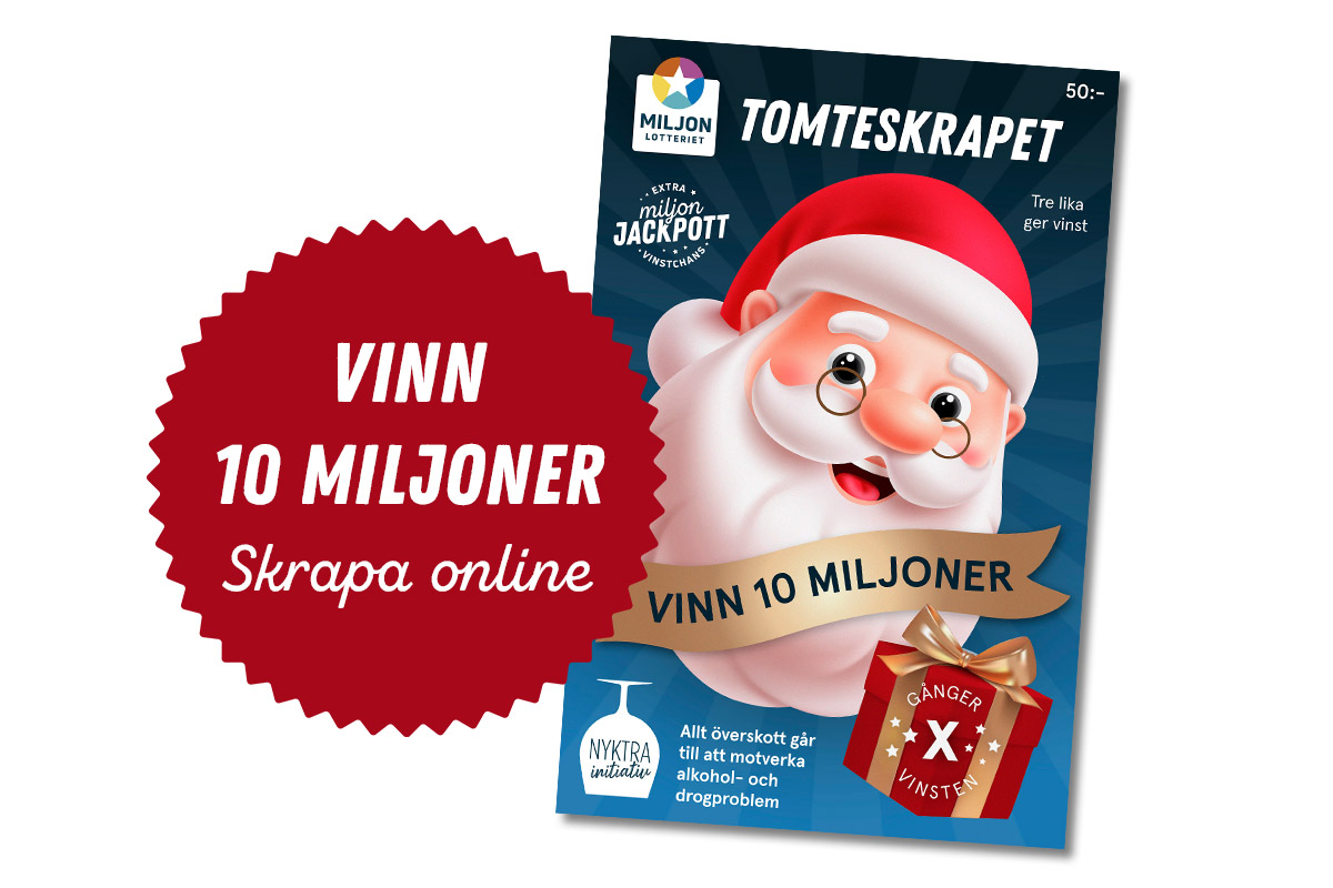 Miljonlotteriet tomteskrapet