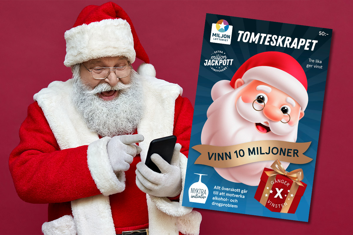 Miljonlotteriet tomteskrapet