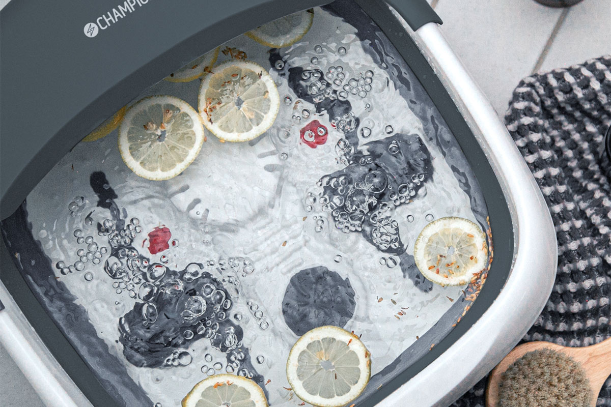 Hos Miljonlotteriet kan du vinna ett fotbad från Champion