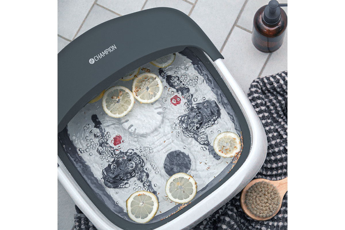 Hos Miljonlotteriet kan du vinna ett fotbad från Champion