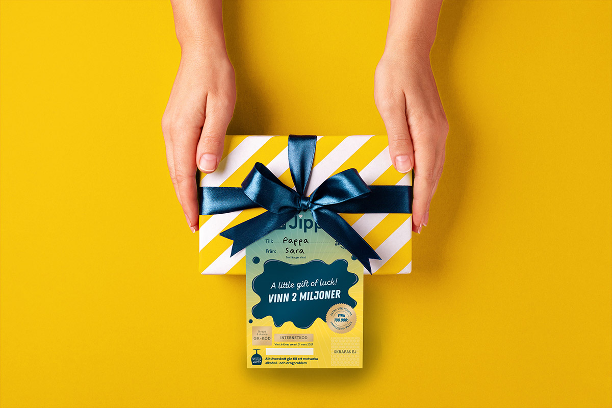 Hos Miljonlotteriet kan du vinna ett 5-pack Jippi-lotter