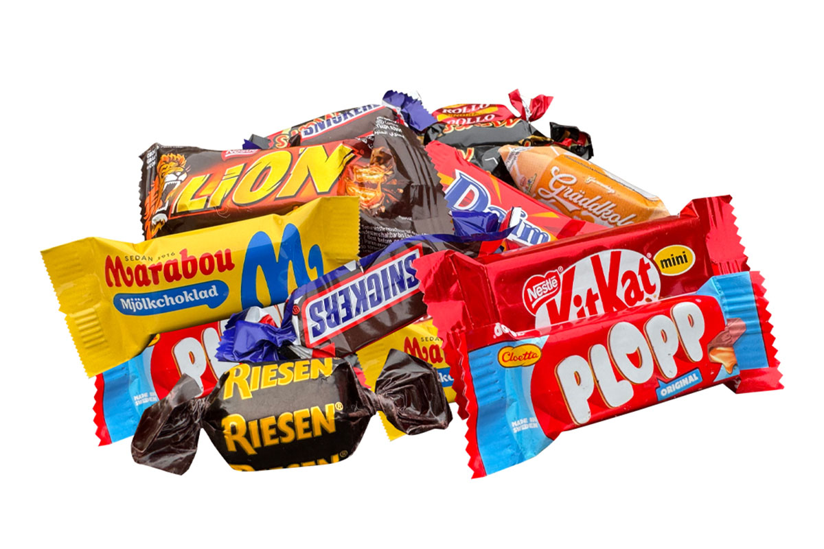 miljonlotteriet vinst svart konfektbox 200 gram godis