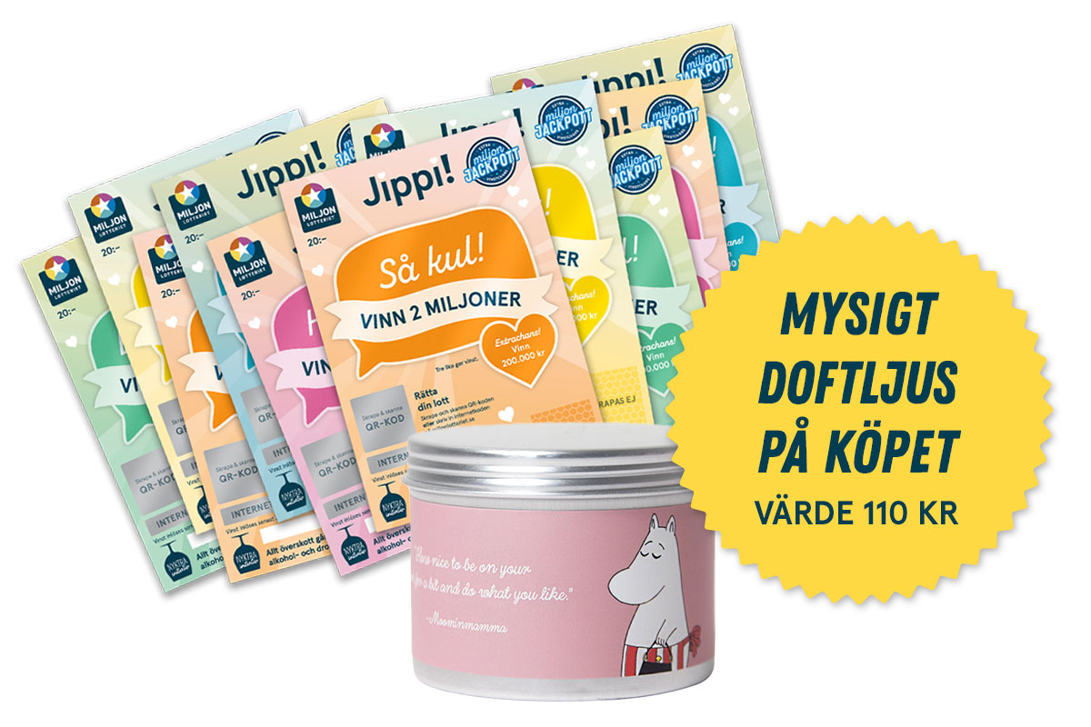 Miljonlotteriet Jippikampanj Muminmamma doftljus