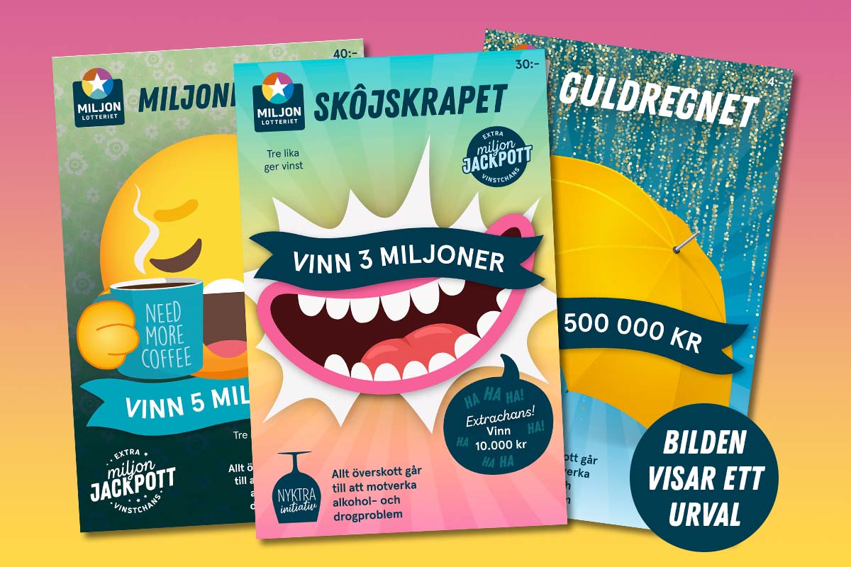 miljonlotteriet vinst lottpaket 25 kr extra