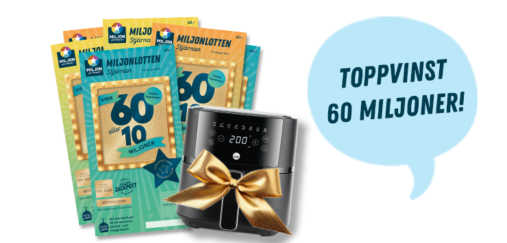 miljonlotteriet 6 lotter 199 kr