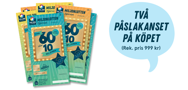 miljonlotteriet miljonlotten erbjudande 69 kr för 6 lotter