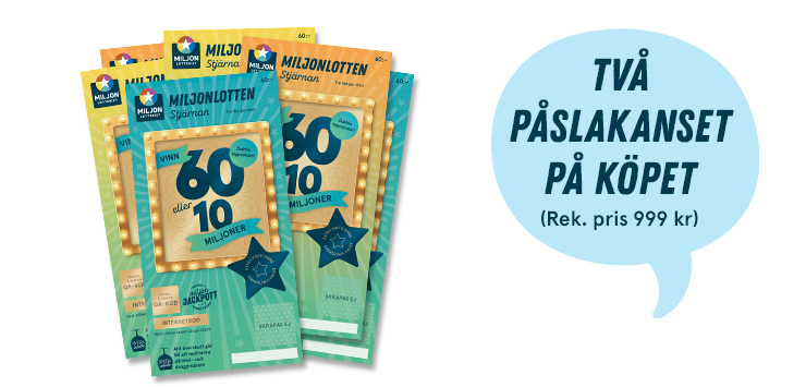 miljonlotteriet miljonlotten erbjudande 69 kr för 6 lotter