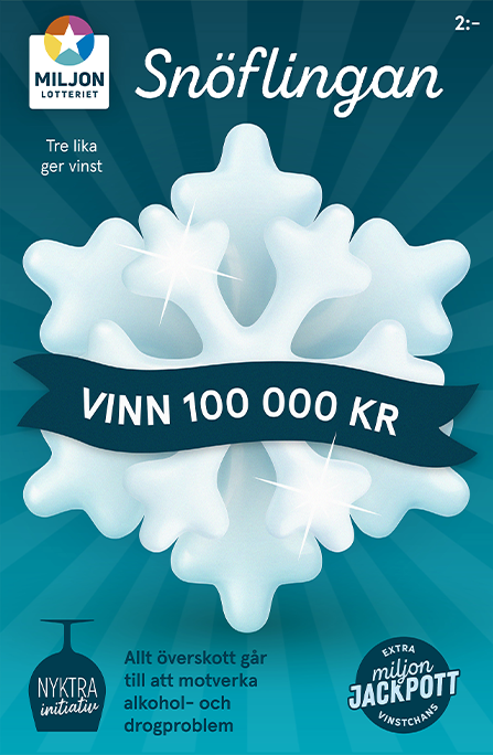 miljonlotteriet onlinelott snöflingan