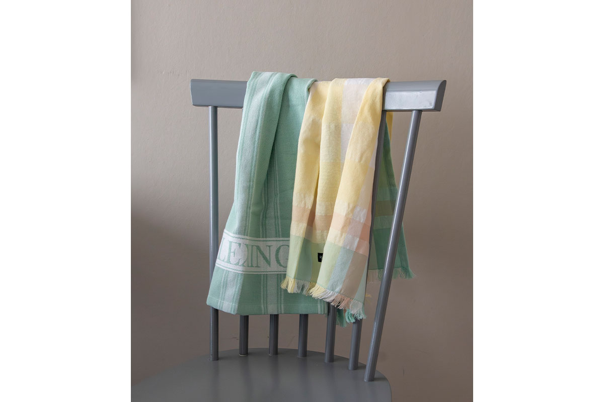 Miljonlotteriet vinster kokshandduk gul och grön