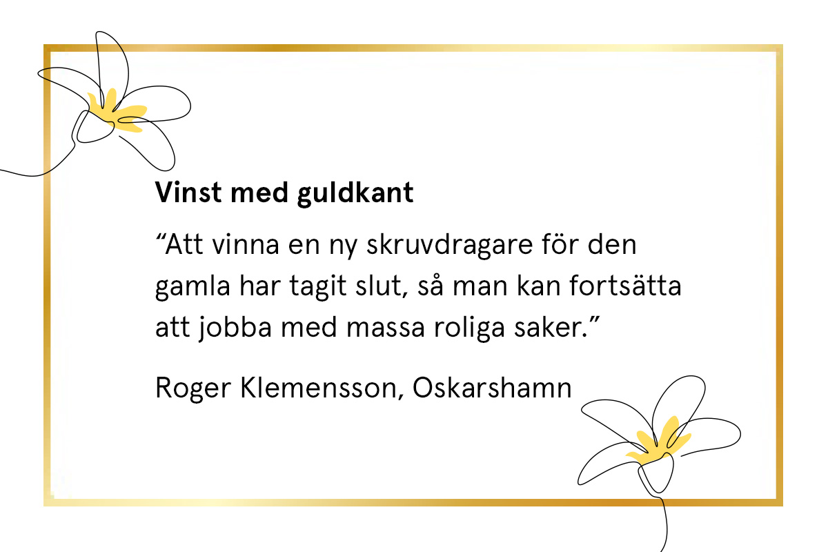 Hos Miljonlotteriet kan du vinna borrskruvdragaren Ryobi 18V ONE+HP RPD18C-0
