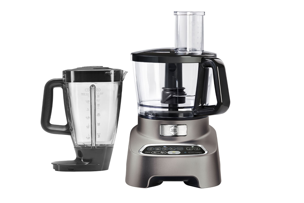 Hos Miljonlotteriet kan du vinna en matberedare med blender Double Force Pro Digital från OBH Nordica