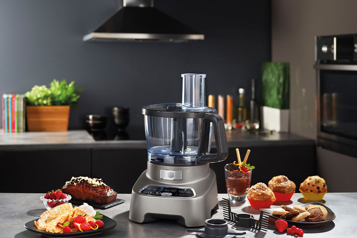 Hos Miljonlotteriet kan du vinna en matberedare med blender Double Force Pro Digital från OBH Nordica