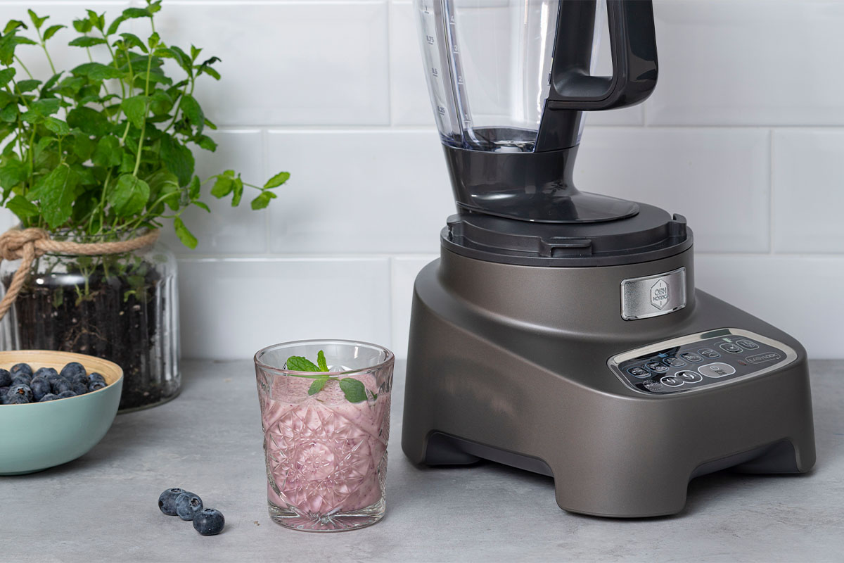 Hos Miljonlotteriet kan du vinna en matberedare med blender Double Force Pro Digital från OBH Nordica