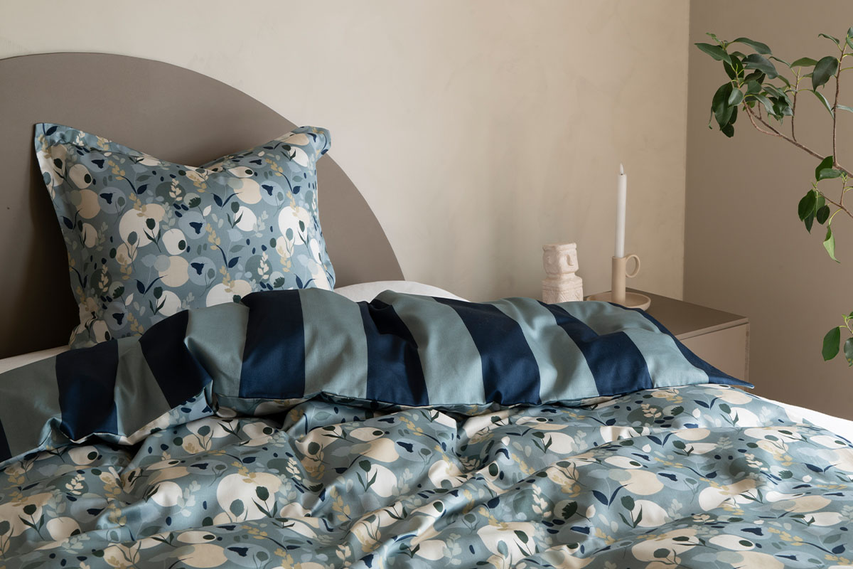 Hos Miljonlotteriet kan du vinna påslakanset Rossared 1-pack från Borås Cotton